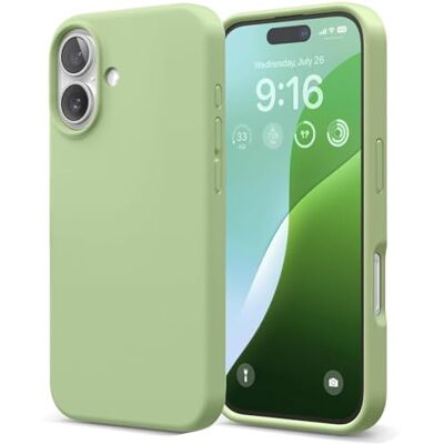 Verco Para iPhone 17 Capa de silicone, capa macia de TPU colorida com superfície antiderrapante, compatível com iPhone 17 (6,3 polegadas), verde Verco Para iPhone 17 Capa de silicone, capa macia de TPU colorida com superfície antiderrapante, compatível com iPhone 17 (6,3 polegadas), verde