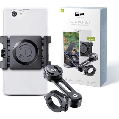SP CONNECT Suporte universal para telemóvel para moto, bicicleta, ciclomotor, Scooter, acessório para navegador de todos os telefones inteligentes como iPhone, Samsung SP CONNECT Suporte universal para telemóvel para moto, bicicleta, ciclomotor, Scooter, acessório para navegador de todos os telefones inteligentes como iPhone, Samsung