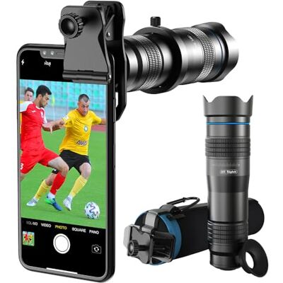 APEXEL Kit de lentes de câmara Lente de teleobjetiva de alta potência 28x HD para telemóvel Funciona com iPhone Samsung Pixel Android Qualquer smartphone inteligente APEXEL Kit de lentes de câmara Lente de teleobjetiva de alta potência 28x HD para telemóvel Funciona com iPhone Samsung Pixel Android Qualquer smartphone inteligente
