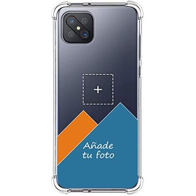 Tumundosmartphone Personalize a sua capa de silicone anti-choques transparente com a sua fotografia para OPPO Reno 4Z 5G personalizada Tumundosmartphone Personalize a sua capa de silicone anti-choques transparente com a sua fotografia para OPPO Reno 4Z 5G personalizada