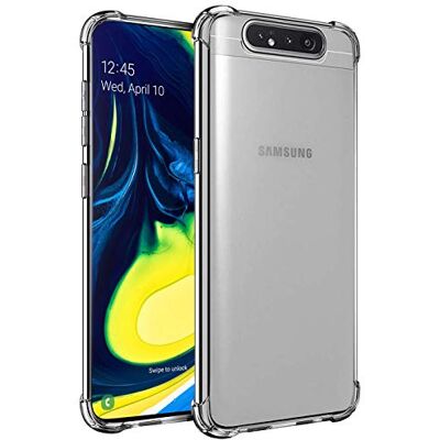 Verco Para Samsung Galaxy A80 Capa Rugged, capa em TPU amortecedora transparente, compatível com Samsung Galaxy A80 (6,7 polegadas) Verco Para Samsung Galaxy A80 Capa Rugged, capa em TPU amortecedora transparente, compatível com Samsung Galaxy A80 (6,7 polegadas)