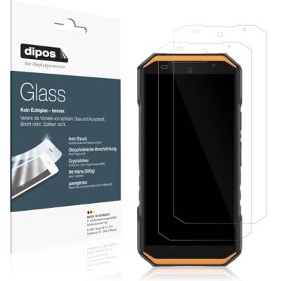 dipos 2 x protetor de ecrã 9H claro para Ulefone Armor X32 Pro Transparente, não quebra nem lasca, sem vidro, anti-choque, anti-riscos, sem bolhas, adequado para capas, auto-adesivo dipos 2 x protetor de ecrã 9H claro para Ulefone Armor X32 Pro Transparente, não quebra nem lasca, sem vidro, anti-choque, anti-riscos, sem bolhas, adequado para capas, auto-adesivo