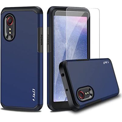 J&D Compatível para Samsung Galaxy Xcover 5 capa, proteção capa de dupla camada híbrida com 2 pacotes de vidro protetor de ecrã capa protetora e robusta para Galaxy Xcover 5 (azul-marinho) J&D Compatível para Samsung Galaxy Xcover 5 capa, proteção capa de dupla camada híbrida com 2 pacotes de vidro protetor de ecrã capa protetora e robusta para Galaxy Xcover 5 (azul-marinho)