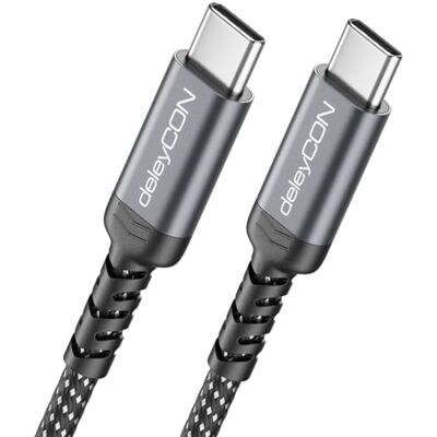 deleyCON Cabo de Carregamento USB C 1,5m (Carregamento Rápido 60 W) PD 3.0 PPS Cabo USB-C a USB-C para iPhone 17 16 15 Pro Max Air Galaxy A16 A56 S25 S24 S23 Pixel iPad Pro MacBook AirPods Tablet deleyCON Cabo de Carregamento USB C 1,5m (Carregamento Rápido 60 W) PD 3.0 PPS Cabo USB-C a USB-C para iPhone 17 16 15 Pro Max Air Galaxy A16 A56 S25 S24 S23 Pixel iPad Pro MacBook AirPods Tablet