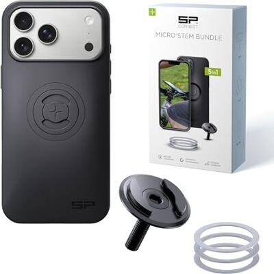 SP CONNECT Micro Stem Bundle SPC+ para iPhone 17 Pro Max Suporte de telemóvel para guiador de bicicleta Suporte para smartphone bicicleta Suporte para telemóvel SP CONNECT Micro Stem Bundle SPC+ para iPhone 17 Pro Max Suporte de telemóvel para guiador de bicicleta Suporte para smartphone bicicleta Suporte para telemóvel