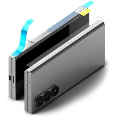 Ringke Pack de 2, Hinge Dual Easy Film para protetor de ecrã Samsung Galaxy Embalagem de 2 películas adesivas de TPU para superfície curva, fácil instalação, sem protetor de ecrã Ringke Pack de 2, Hinge Dual Easy Film para protetor de ecrã Samsung Galaxy Embalagem de 2 películas adesivas de TPU para superfície curva, fácil instalação, sem protetor de ecrã
