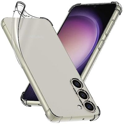 ebestStar Capa para Samsung Galaxy S23, capa de silicone transparente, capa protetora TPU anti-choques, bordas reforçadas, transparente ebestStar Capa para Samsung Galaxy S23, capa de silicone transparente, capa protetora TPU anti-choques, bordas reforçadas, transparente