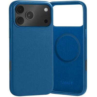 TORRO Capa compatível com iPhone 17 Pro MAX 6,9" 2025 capa Bumper fina de couro premium, compatível com MagSafe (azul) TORRO Capa compatível com iPhone 17 Pro MAX 6,9" 2025 capa Bumper fina de couro premium, compatível com MagSafe (azul)
