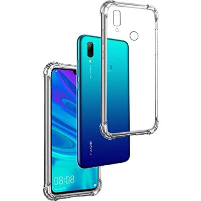 REY Capa transparente anti-choque para Huawei P Smart 2019, Honor 10 Lite, ultra fina 0,33 mm, cantos reforçados, silicone TPU de alta resistência e flexibilidade REY Capa transparente anti-choque para Huawei P Smart 2019, Honor 10 Lite, ultra fina 0,33 mm, cantos reforçados, silicone TPU de alta resistência e flexibilidade