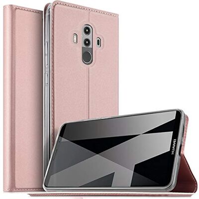 Verco Para Huawei Mate 10 Pro capa tipo livro galvanizada, capa de design com proteção de 360°, compatível com Huawei Mate 10 Pro (6 polegadas), ouro rosa Verco Para Huawei Mate 10 Pro capa tipo livro galvanizada, capa de design com proteção de 360°, compatível com Huawei Mate 10 Pro (6 polegadas), ouro rosa
