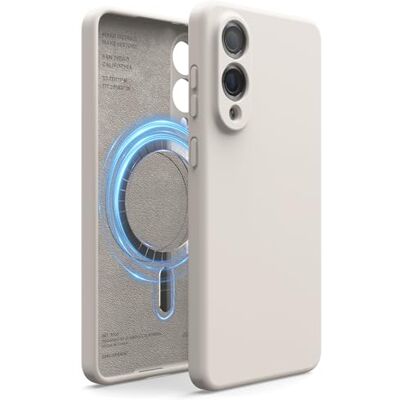 elago Capa de silicone magnética compatível com Samsung Galaxy S25 Edge, ajuste Slim, à prova de impactos, proteção da câmera traseira, suporte para carregamento sem fios (pedra) elago Capa de silicone magnética compatível com Samsung Galaxy S25 Edge, ajuste Slim, à prova de impactos, proteção da câmera traseira, suporte para carregamento sem fios (pedra)