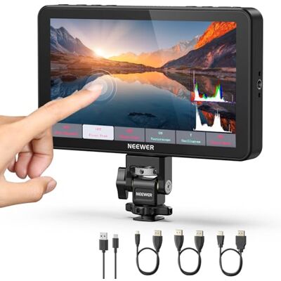 Neewer F700 Monitor de Campo de 7" para Câmara, Ecrã Táctil IPS HD 2000nit 1920x1080 com LUT 3D, 4K HDMI Loop in/out com Peak Focus, Vídeo DSLR, Assistência de Onda HDR, Montagem de Sapato Frio Neewer F700 Monitor de Campo de 7" para Câmara, Ecrã Táctil IPS HD 2000nit 1920x1080 com LUT 3D, 4K HDMI Loop in/out com Peak Focus, Vídeo DSLR, Assistência de Onda HDR, Montagem de Sapato Frio