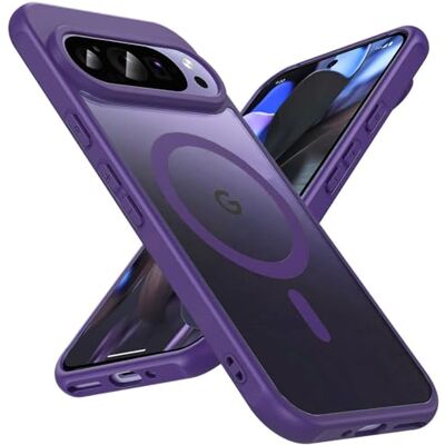 Verco Para Google Pixel 9 Pro, capa com zircão em TPU, compatível com MagSafe, capa de silicone flexível com superfície SoftXLKNBCTouch, compatível com Google Pixel 9 Pro (6,3 polegadas), roxo Verco Para Google Pixel 9 Pro, capa com zircão em TPU, compatível com MagSafe, capa de silicone flexível com superfície SoftXLKNBCTouch, compatível com Google Pixel 9 Pro (6,3 polegadas), roxo