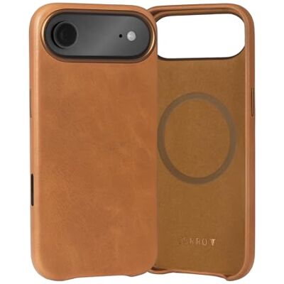 TORRO Capa compatível com iPhone Air 6,5" 2025 capa Bumper fina de couro premium, compatível com MagSafe (castanho claro) TORRO Capa compatível com iPhone Air 6,5" 2025 capa Bumper fina de couro premium, compatível com MagSafe (castanho claro)