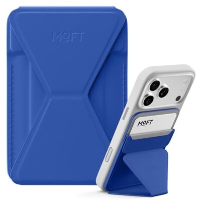 MOFT MagSafe Carteira suporte para iPhone 17/16/15/14/13 séries, compatível com MagSafe, suporte magnético de movas, couro vegano para telefone com 3 ângulos de visão, 2 suportes cartões (safira) MOFT MagSafe Carteira suporte para iPhone 17/16/15/14/13 séries, compatível com MagSafe, suporte magnético de movas, couro vegano para telefone com 3 ângulos de visão, 2 suportes cartões (safira)