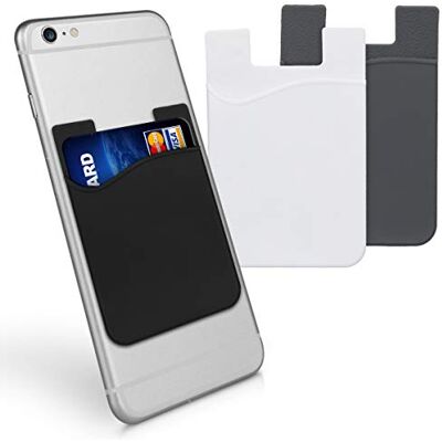 Kwmobile - Card Pocket - Silicone - Porta-cartões para telefone Kwmobile - Card Pocket - Silicone - Porta-cartões para telefone