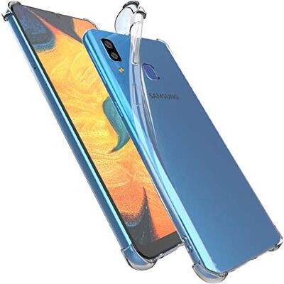 ebestStar Capa para Samsung A30 Galaxy SM-A305F, capa de silicone transparente, camada protetora TPU anti-choques, bordas reforçadas, transparente ebestStar Capa para Samsung A30 Galaxy SM-A305F, capa de silicone transparente, camada protetora TPU anti-choques, bordas reforçadas, transparente