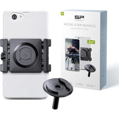 SP CONNECT Micro Stem Mount Pro Clamp SPC+ Suporte para smartphone para guiador de bicicleta Suporte para smartphone para bicicleta suporte para telemóvel SP CONNECT Micro Stem Mount Pro Clamp SPC+ Suporte para smartphone para guiador de bicicleta Suporte para smartphone para bicicleta suporte para telemóvel