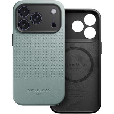 Native Union Capa Active MagSafe design resistente materiais reciclados, proteção contra quedas de 10 pés iPhone 17 Pro (verde ardósia) Native Union Capa Active MagSafe design resistente materiais reciclados, proteção contra quedas de 10 pés iPhone 17 Pro (verde ardósia)
