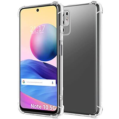 Tumundosmartphone Capa de silicone transparente anti-impactos para Xiaomi Redmi Note 10 5G / Poco M3 Pro 5G Tumundosmartphone Capa de silicone transparente anti-impactos para Xiaomi Redmi Note 10 5G / Poco M3 Pro 5G