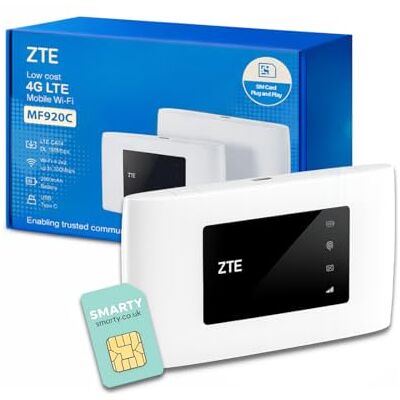 ZTE - MF920U - Branco - LTE - Hotspot móvel ZTE - MF920U - Branco - LTE - Hotspot móvel