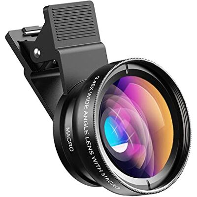 APEXEL - Universal Clip-On Lens - 0.45X grande angular - Lens Kit APEXEL - Universal Clip-On Lens - 0.45X grande angular - Lens Kit