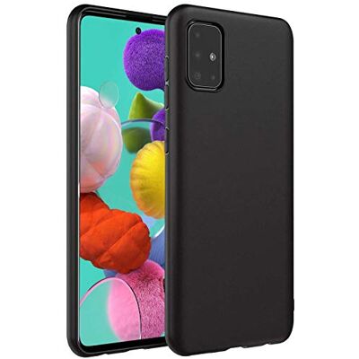 Verco Para Samsung Galaxy A51 Capa de TPU, capa flexível Soft com proteção anti-choque e design transparente, compatível com Samsung Galaxy A51 (6,5 polegadas), preto Verco Para Samsung Galaxy A51 Capa de TPU, capa flexível Soft com proteção anti-choque e design transparente, compatível com Samsung Galaxy A51 (6,5 polegadas), preto