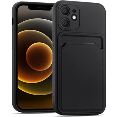 Verco Para iPhone 12 Mini capa com porta-cartões, capa protetora com ranhura para cartões, proteção anti-choque de TPU e forro de microfibra, compatível com iPhone 12 Mini (5,4 polegadas), preto Verco Para iPhone 12 Mini capa com porta-cartões, capa protetora com ranhura para cartões, proteção anti-choque de TPU e forro de microfibra, compatível com iPhone 12 Mini (5,4 polegadas), preto