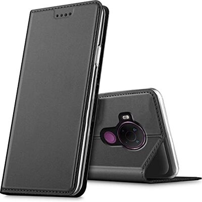Verco Capa para Nokia 5.4 PU couro Flip Folio capa suporte dobrável ranhuras para cartões para telemóvel Nokia 5.4 capa, preto Verco Capa para Nokia 5.4 PU couro Flip Folio capa suporte dobrável ranhuras para cartões para telemóvel Nokia 5.4 capa, preto