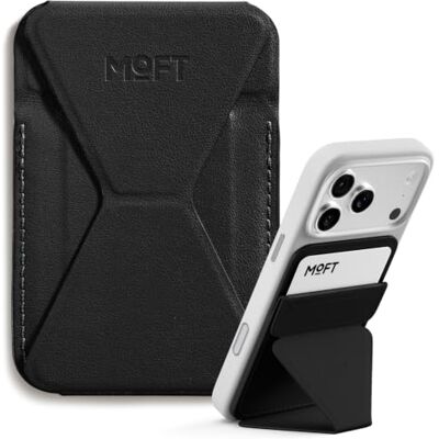 MOFT MagSafe Carteira Suporte para iPhone 17/16/15/14/13 Séries Compatível com MagSafe, Suporte Magnético de Couro Vegano para Teléfone com 3 Ângulos de Visão, 2 Suportes para Cartões MOFT MagSafe Carteira Suporte para iPhone 17/16/15/14/13 Séries Compatível com MagSafe, Suporte Magnético de Couro Vegano para Teléfone com 3 Ângulos de Visão, 2 Suportes para Cartões