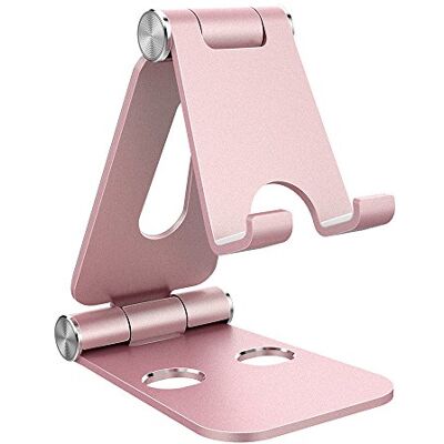 Simpeak Suporte para Telemóvel, Suporte para Tablet, Suporte de Alumínio Multi-Ângulo Compatível com iPad, Compatível com iPhone, Compatível com Switch, Outras Tablets e Telemóveis, Rosa Simpeak Suporte para Telemóvel, Suporte para Tablet, Suporte de Alumínio Multi-Ângulo Compatível com iPad, Compatível com iPhone, Compatível com Switch, Outras Tablets e Telemóveis, Rosa