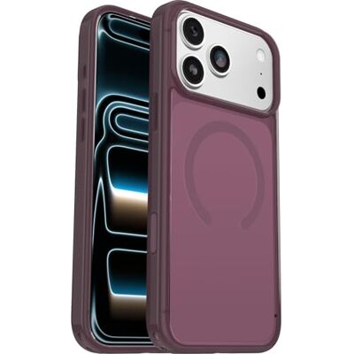 Otterbox Symmetry Series Clear MagSafe capa para iPhone 17 Pro MAX, resistente a choques e quedas, capa protetora fina, testada 3X com padrões militares antiquedas, transparente / rosa Otterbox Symmetry Series Clear MagSafe capa para iPhone 17 Pro MAX, resistente a choques e quedas, capa protetora fina, testada 3X com padrões militares antiquedas, transparente / rosa