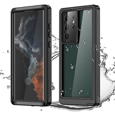 AICase Capa impermeável para Samsung Galaxy S22 Ultra 5G (6,8 polegadas), resistente ao pó, à prova de impactos, IP68, proteção completa do corpo, certificado de mergulho, capa para Samsung AICase Capa impermeável para Samsung Galaxy S22 Ultra 5G (6,8 polegadas), resistente ao pó, à prova de impactos, IP68, proteção completa do corpo, certificado de mergulho, capa para Samsung