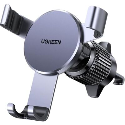 UGREEN Suporte Móvel para Carro Gravidade com Gancho para Ventilação, Suporte Telemóvel Carro Compatível com iPhone 17 Pro MAX Air/16/15/14; Samsung Galaxy S25/S24; Google Pixel 10/9/8 Cinza UGREEN Suporte Móvel para Carro Gravidade com Gancho para Ventilação, Suporte Telemóvel Carro Compatível com iPhone 17 Pro MAX Air/16/15/14; Samsung Galaxy S25/S24; Google Pixel 10/9/8 Cinza