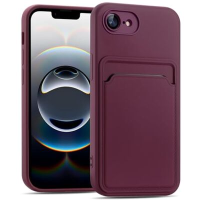 Verco Para iPhone 16e Capa com porta-cartões, capa protetora com ranhura para cartões, proteção anti-choque de TPU e forro de microfibra, compatível com iPhone 16e (6,1 polegadas), roxo Verco Para iPhone 16e Capa com porta-cartões, capa protetora com ranhura para cartões, proteção anti-choque de TPU e forro de microfibra, compatível com iPhone 16e (6,1 polegadas), roxo