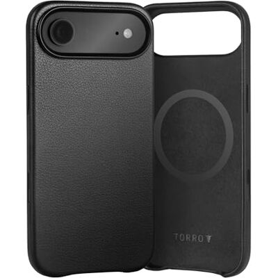 TORRO Capa compatível com iPhone Air 6,5" 2025 capa Bumper fina de couro premium, compatível com MagSafe (preto) TORRO Capa compatível com iPhone Air 6,5" 2025 capa Bumper fina de couro premium, compatível com MagSafe (preto)