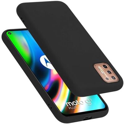 Cadorabo Capa de silicone compatível com Motorola Moto G9 Plus, capa protetora de corpo inteiro para Moto G9 Plus- resistente a arranhões e impactos fina capa de TPU líquido preto Cadorabo Capa de silicone compatível com Motorola Moto G9 Plus, capa protetora de corpo inteiro para Moto G9 Plus- resistente a arranhões e impactos fina capa de TPU líquido preto
