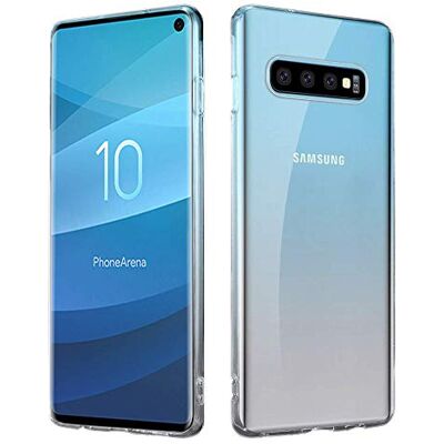 HSP Capa para Samsung Galaxy S10, capa de silicone, case, transparente Não amarela, anti-choque, cortes precisos, bordas elevadas, câmara protegida, capa, protetor para telemóvel e telefone HSP Capa para Samsung Galaxy S10, capa de silicone, case, transparente Não amarela, anti-choque, cortes precisos, bordas elevadas, câmara protegida, capa, protetor para telemóvel e telefone