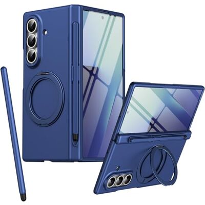 BAILI Magnetic Ring magnético para a capa Samsung Z Fold 7, suporte giratório dobrável, protetor de ecrã frontal, capa para Samsung Galaxy Z Fold7 com lápis tátil azul BAILI Magnetic Ring magnético para a capa Samsung Z Fold 7, suporte giratório dobrável, protetor de ecrã frontal, capa para Samsung Galaxy Z Fold7 com lápis tátil azul