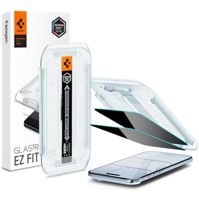 Spigen Glas.tR EZ Fit Filtro privacidade ecrã para iPhone Air, 2 unidades, anti-espião, instalação fácil, compatível com capa, dureza 9H Spigen Glas.tR EZ Fit Filtro privacidade ecrã para iPhone Air, 2 unidades, anti-espião, instalação fácil, compatível com capa, dureza 9H