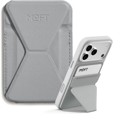 MOFT MagSafe Carteira Suporte para iPhone 17/16/15/14/13 Séries Compatível com MagSafe, Suporte Magnético de MOVAS Couro Vegano para Telefone com 3 Ângulos de Visão, 2 Suportes para Cartões (Cimento) MOFT MagSafe Carteira Suporte para iPhone 17/16/15/14/13 Séries Compatível com MagSafe, Suporte Magnético de MOVAS Couro Vegano para Telefone com 3 Ângulos de Visão, 2 Suportes para Cartões (Cimento)
