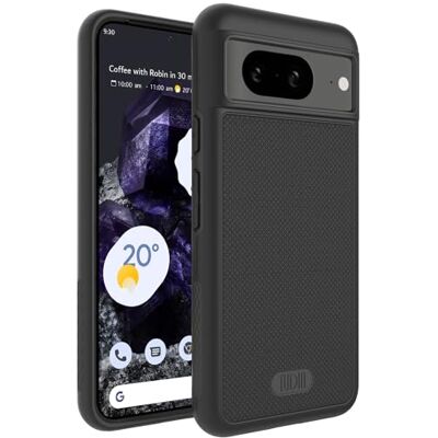 TUDIA MergeGrip Compatível com a capa Google Pixel 8 (2023), capa de camada dupla antiderrapante, fina resistente de grau militar para Pixel 8 preto mate TUDIA MergeGrip Compatível com a capa Google Pixel 8 (2023), capa de camada dupla antiderrapante, fina resistente de grau militar para Pixel 8 preto mate