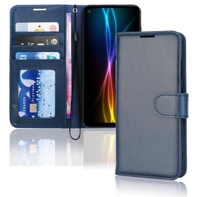 TECHGEAR - Galaxy A21s - Carteira de couro - Capa de telefone TECHGEAR - Galaxy A21s - Carteira de couro - Capa de telefone