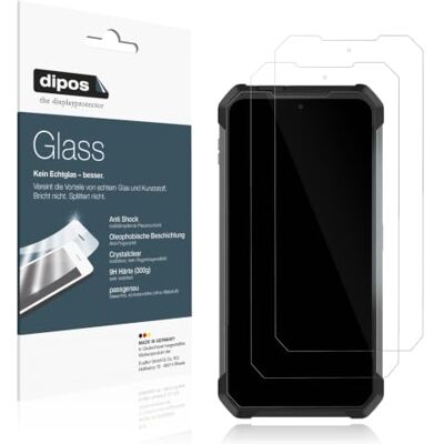 dipos I 2x Protetor de ecrã compatível com Unihertz Tank 4 Pro vidro flexível proteção de vidro 9H Transparente, no se rompe ni astilla, no es cristal, antigolpes, antiarañazos, sin burbujas, apto para fundas, autoadhesivo dipos I 2x Protetor de ecrã compatível com Unihertz Tank 4 Pro vidro flexível proteção de vidro 9H Transparente, no se rompe ni astilla, no es cristal, antigolpes, antiarañazos, sin burbujas, apto para fundas, autoadhesivo