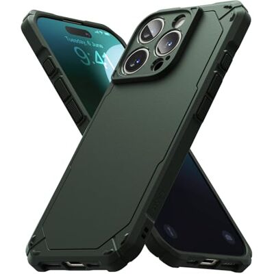 Ringke Rugged Gear Compatível com Capa iPhone 16 Pro MAX, Não Deixa Marcas e Não Escorrega, Toque Agradável com Bom Ajuste, Carcaça Protetora Leve Antimarcas e Antiderrapante Verde Escuro Ringke Rugged Gear Compatível com Capa iPhone 16 Pro MAX, Não Deixa Marcas e Não Escorrega, Toque Agradável com Bom Ajuste, Carcaça Protetora Leve Antimarcas e Antiderrapante Verde Escuro