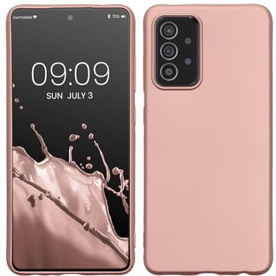 Kwmobile - Galaxy A52/A52 5G/A52s 5G - Ouro Rosa - Silicone - Capinha Kwmobile - Galaxy A52/A52 5G/A52s 5G - Ouro Rosa - Silicone - Capinha