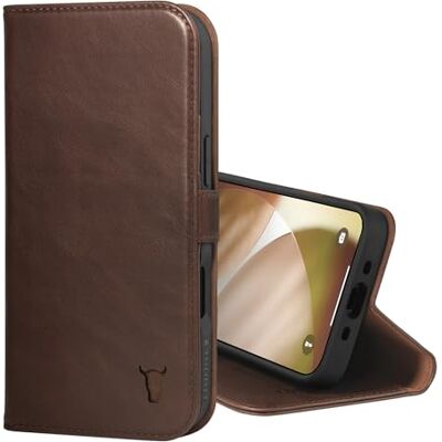 TORRO Capa de couro compatível com iPhone Air 6,5" 2025 capa de couro premium tipo carteira com suporte e ranhuras para cartões (compatível com carregadores MagSafe oficiais) castanho escuro TORRO Capa de couro compatível com iPhone Air 6,5" 2025 capa de couro premium tipo carteira com suporte e ranhuras para cartões (compatível com carregadores MagSafe oficiais) castanho escuro