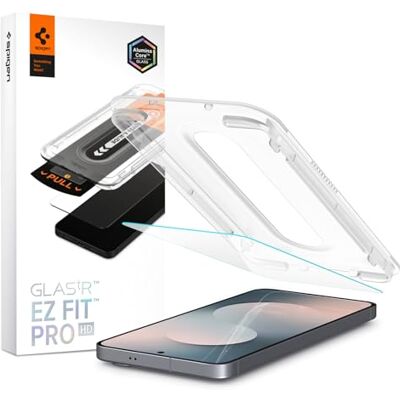 Spigen Glas.tR EZ Fit Pro Protetor de Ecrã para Samsung Galaxy S25 FE, 2 Unidades, Instalação Fácil, Alta Definição, Dureza 9H Spigen Glas.tR EZ Fit Pro Protetor de Ecrã para Samsung Galaxy S25 FE, 2 Unidades, Instalação Fácil, Alta Definição, Dureza 9H