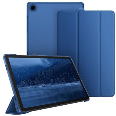 FINTIE Capa para Samsung Galaxy Tab A11+/A11 Plus de 11 polegadas 2025, A9 Plus/A9+ 2023 (SM-X210/X216/X218), capa transparente gelada capa fina e leve, azul marinho FINTIE Capa para Samsung Galaxy Tab A11+/A11 Plus de 11 polegadas 2025, A9 Plus/A9+ 2023 (SM-X210/X216/X218), capa transparente gelada capa fina e leve, azul marinho