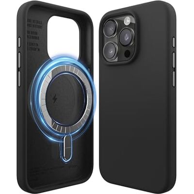 Elago - Silicone MagSafe Case iPhone 15 Pro - Preto Elago - Silicone MagSafe Case iPhone 15 Pro - Preto